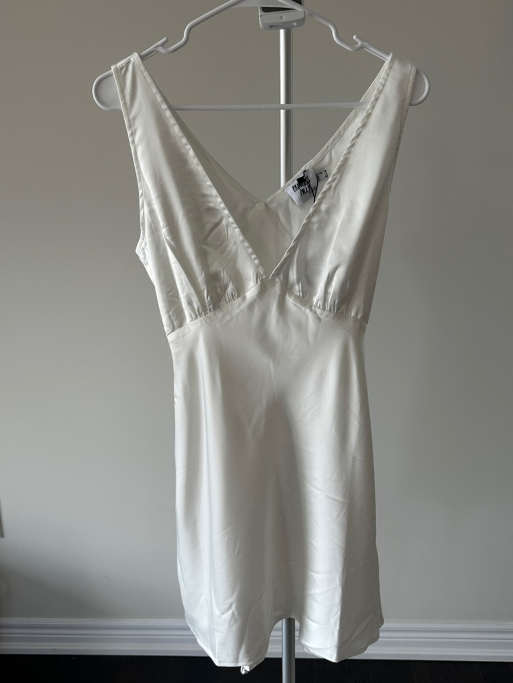 Princess Polly Satin V-Neck Mini Dress